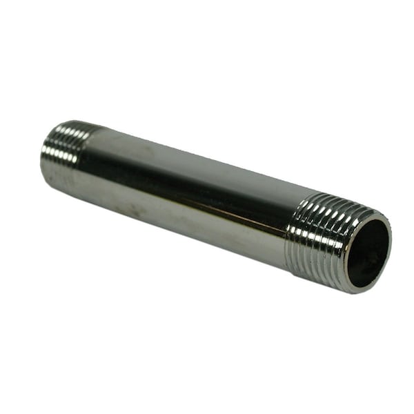1/2in. x 24in. Chrome Plated Brass Pipe Nipple